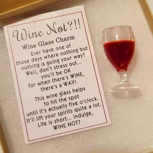 Wine Glass Charm